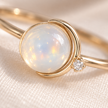 OFICIAA® Aurene Halo Thread Ring — detail view