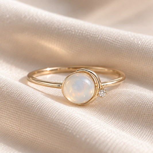 OFICIAA® Aurene Halo Thread Ring — hero view