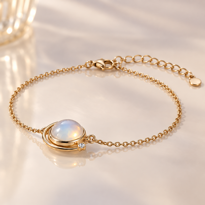 OFICIAA® Evara Dew Orbit Bracelet — angle view