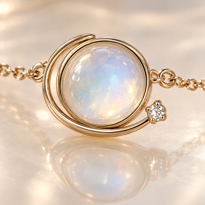OFICIAA® Evara Dew Orbit Bracelet — detail view