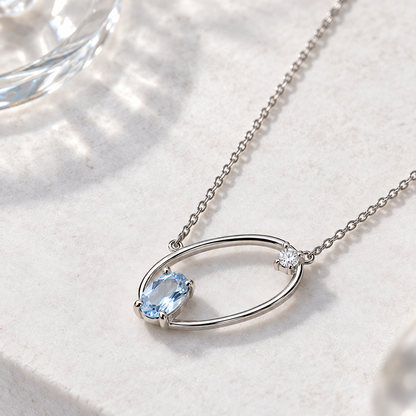 OFICIAA® Liora Drift Necklace — angle view