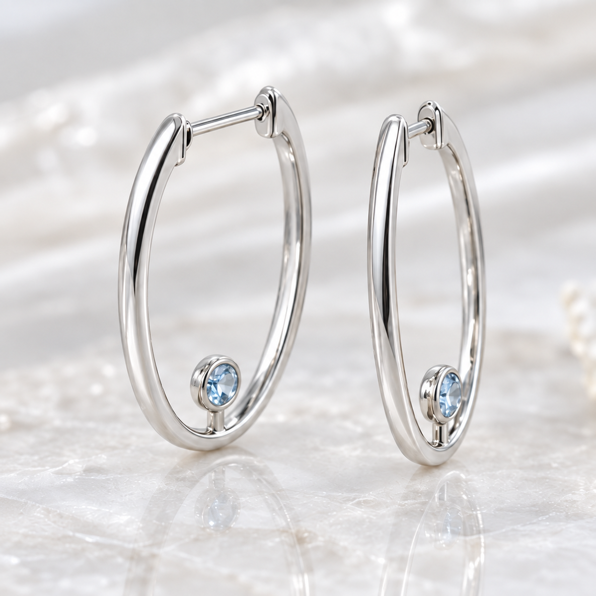 OFICIAA® Nola Skyrise Hoops — angle view